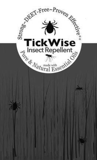 STRONG-DEET-FREE-PROVEN EFFECTIVE PURE & NATURAL ESSENTIAL OILS TICKWISE  INSECT REPELLENT trademark