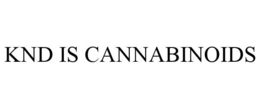 KND IS CANNABINOIDS trademark