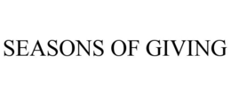 SEASONS OF GIVING trademark
