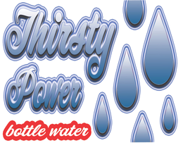 THIRSTY POWER BOTTLE WATER trademark