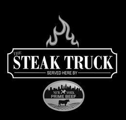 THE STEAK TRUCK SERVED HERE BY NEW YORK PRIME BEEF trademark
