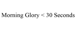 MORNING GLORY < 30 SECONDS trademark