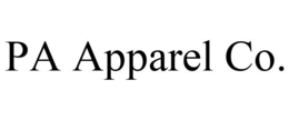 PA APPAREL CO. trademark