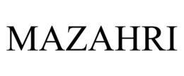 MAZAHRI trademark