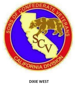 SCV SONS OF CONFEDERATE VETERANS CALIFORNIA DIVISION DIXIE WEST trademark