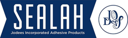 SEALAH JODEES INCORPORATED ADHESIVE PRODUCTS JODEES trademark