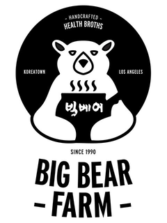 - HANDCRAFTED - HEALTH BROTHS SINCE 1990 BIG BEAR - FARM - KOREATOWN LOS ANGELES trademark