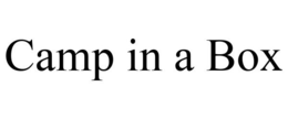 CAMP IN A BOX trademark