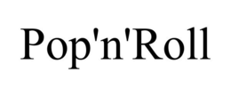 POP'N'ROLL trademark