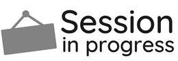 SESSION IN PROGRESS trademark