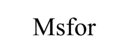 MSFOR trademark