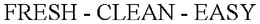 FRESH - CLEAN - EASY trademark