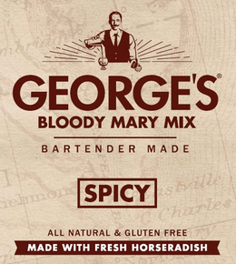 GEORGE'S BLOODY MARY MIX BARTENDER MADE SPICY ALL NATURAL & GLUTEN FREE MADE WITH FRESH HORSERADISH trademark