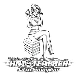 MILADINOVICH'S HOT 4 TEACHER NITRO FUNNY CAR trademark