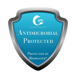 APPI ASSOCIATED PRINTING PRODUCTIONS INC. ANTIMICROBIAL PROTECTED AND POWERED BY BIOMASTER trademark