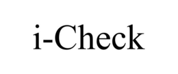 I-CHECK trademark