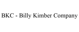 BKC - BILLY KIMBER COMPANY trademark