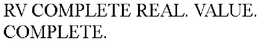 RV COMPLETE REAL. VALUE. COMPLETE. trademark