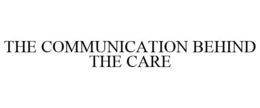 THE COMMUNICATION BEHIND THE CARE trademark