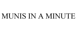 MUNIS IN A MINUTE trademark