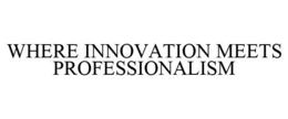 WHERE INNOVATION MEETS PROFESSIONALISM trademark