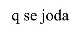 Q SE JODA trademark