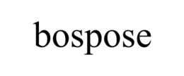 BOSPOSE trademark