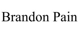 BRANDON PAIN trademark