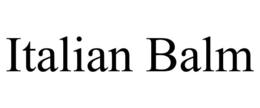 ITALIAN BALM trademark
