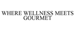 WHERE WELLNESS MEETS GOURMET trademark