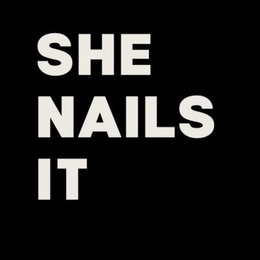 SHE NAILS IT trademark