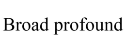 BROAD PROFOUND trademark