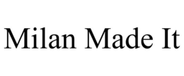MILAN MADE IT trademark