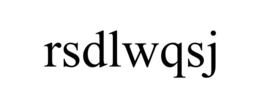 RSDLWQSJ trademark