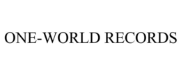 ONE-WORLD RECORDS trademark