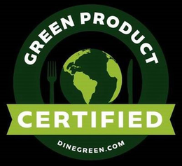 CERTIFIED GREEN PRODUCT DINEGREEN.COM trademark