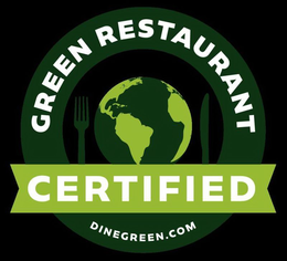 CERTIFIED GREEN RESTAURANT DINEGREEN.COM trademark