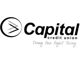 CAPITAL CREDIT UNION DOING THE RIGHT THING trademark