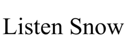 LISTEN SNOW trademark
