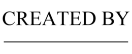 CREATED BY ____________ trademark
