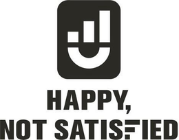 HAPPY, NOT SATISFIED trademark