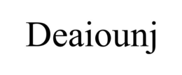 DEAIOUNJ trademark