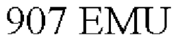907 EMU trademark
