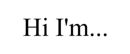 HI I'M... trademark