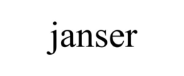 JANSER trademark