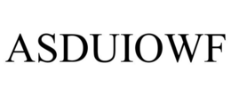 ASDUIOWF trademark