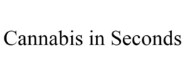 CANNABIS IN SECONDS trademark