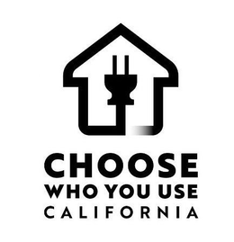 CHOOSE WHO YOU USE CALIFORNIA trademark