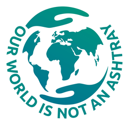 OUR WORLD IS NOT AN ASHTRAY trademark
