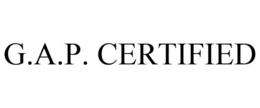 G.A.P. CERTIFIED trademark